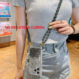 iPhone 15 Pro Carcasa Purpurina Estampada con Magsafe