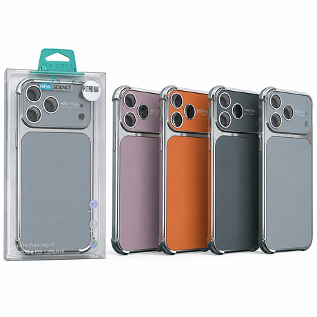 iPhone 17 Pro Max Carcasa Metalizada con Protección Cámara