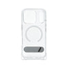 iPhone 17 Carcasa MagSafe Transparente Reforzada con Soporte y Agujeros para Cordón
