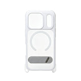 iPhone 17 Carcasa MagSafe Reforzada con Soporte y Agujeros para Cordón