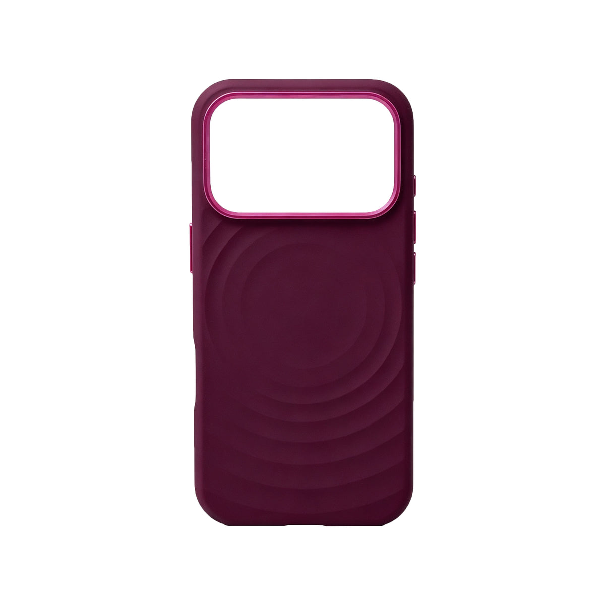 iPhone 17 Pro / 18 Pro Carcasa Silicona Magsafe con Textura de ondasconcéntricas