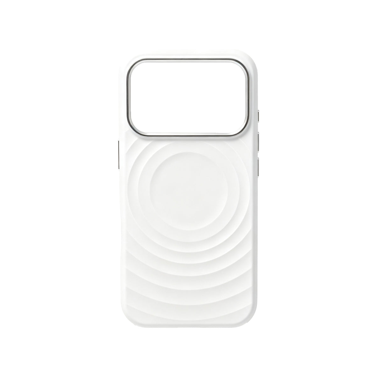 iPhone 17 Pro / 18 Pro Carcasa Silicona Magsafe con Textura de ondasconcéntricas