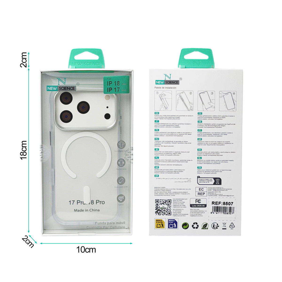 iPhone 17 Carcasa Mate Magsafe con Degradado