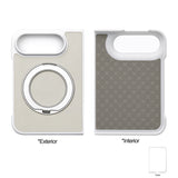 iPhone Duo Carcasa MagSafe de Piel con Anillo de Soporte Giratorio 360°