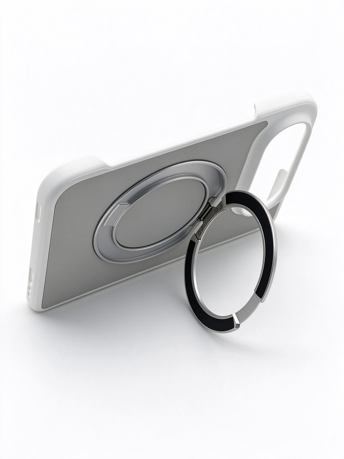 iPhone Duo Carcasa MagSafe de Piel con Anillo de Soporte Giratorio 360°