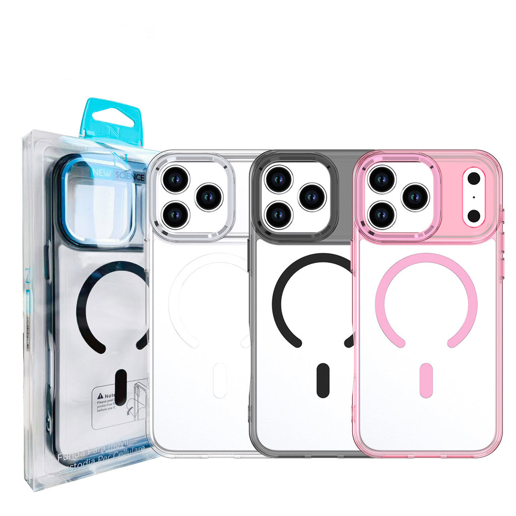 iPhone 16 Pro Max Funda Transparente Cristalina Magnética