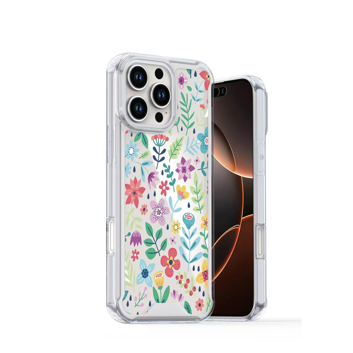 Samsung S24 Plus / S25 Plus Carcasa Estampada Diseño Flores (Mix)