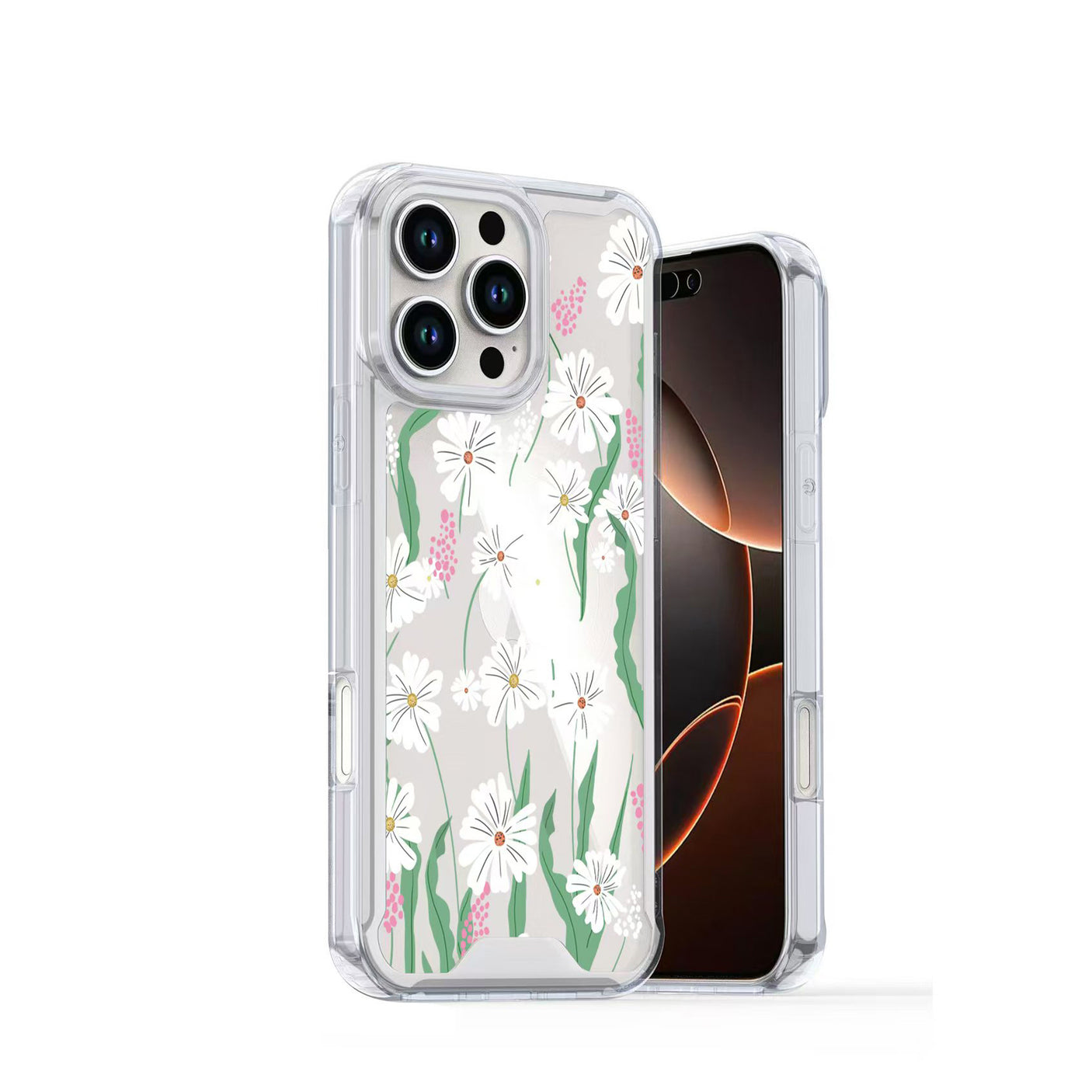 Samsung S24 Plus / S25 Plus Carcasa Estampada Diseño Flores (Mix)