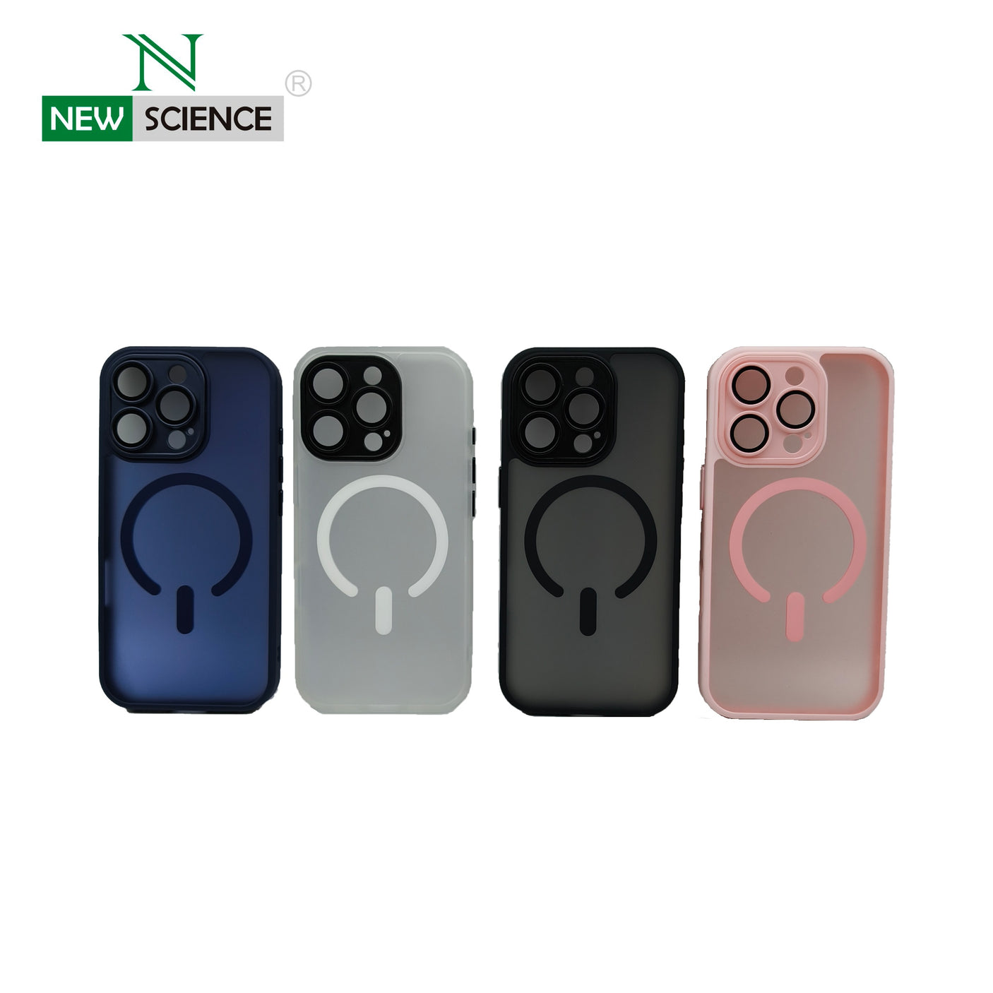 iPhone 15 Pro Carcasa Mate Magsafe con Protección Lentes