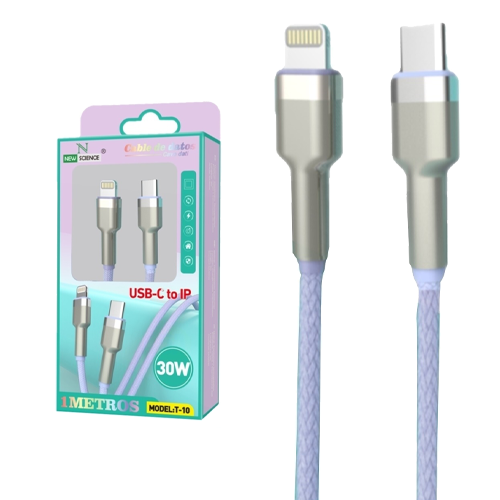 Cable PD USB-C a iPhone 30W 1M T-10