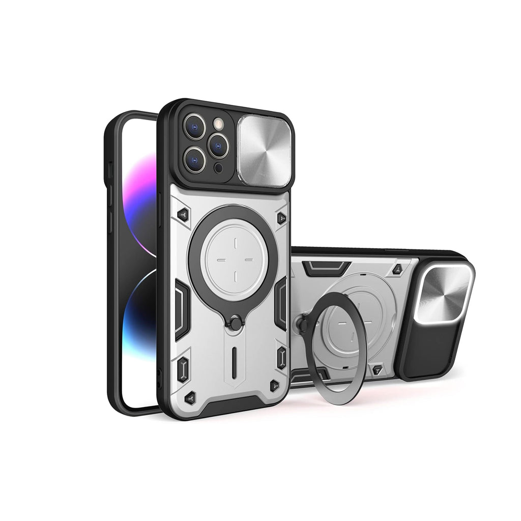 iPhone 16 Case with Ring Holder and Sliding Camera