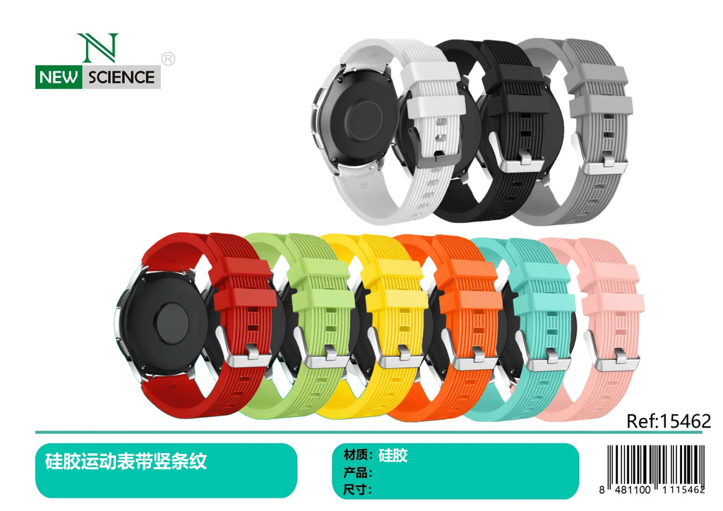 Universal Silicone Strap with 20mm Stripes