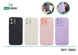 iPhone 15 Plus Case with Card Holder and Strap