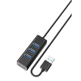 Adaptador HUB 4EN1 USB a USB 3.0 HU-08