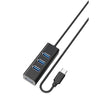 Adaptador HUB 4EN1 Type-C a USB 3.0 HU-08