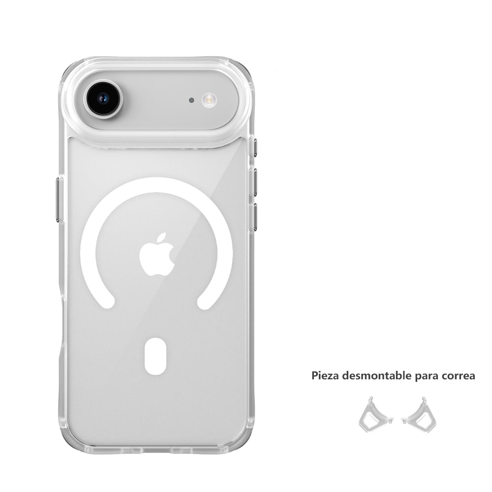 Samsung S24 / Samsung S25 Funda Transparente Magnética con Soporte Desmontable para Correa