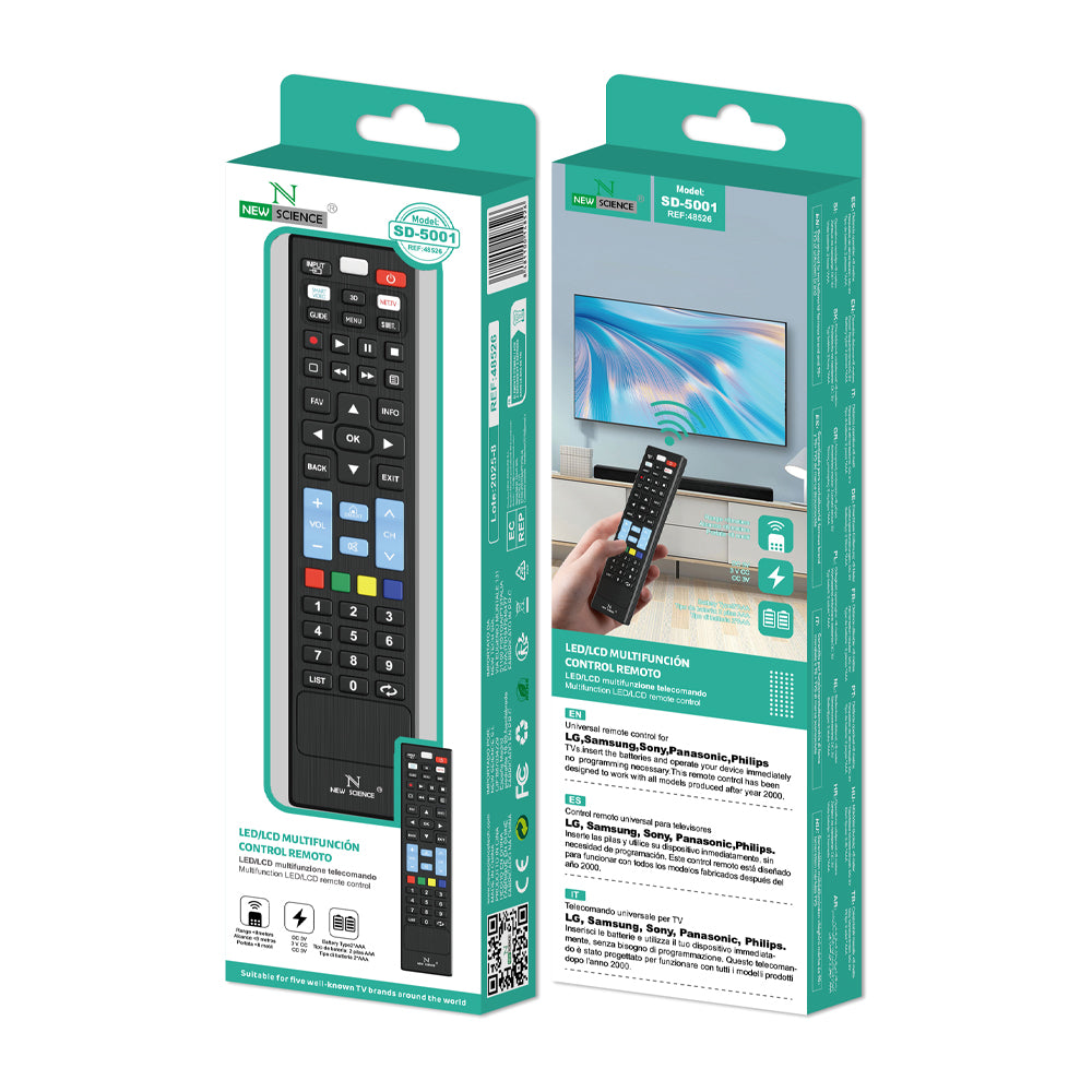 Control Remoto Universal de Uso Inmediato SD-5001