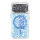 iPhone 17 Funda Magnética con Purpurina y Brillantes Magsafe