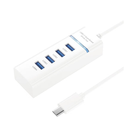 Adaptador HUB 4EN1 TYPE-C A USB 3.0 HU-01