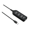 Adaptador HUB 4EN1 Type-C a USB 3.0 HU-03