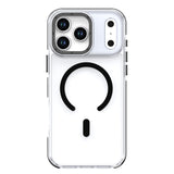 iPhone 17 Funda Magsafe Transparente Cristalina con Soporte de Cámara