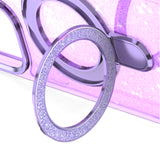 iPhone 16 Plus Glitter Magsafe Case with Foldable Ring Holder