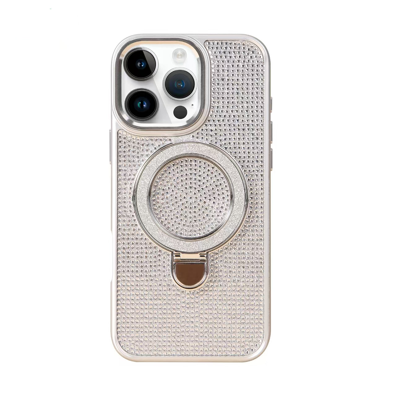 Redmi A5 (173mm) Carcasa Brillante de Diamantes con Anillo Soporte