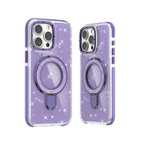 iPhone 16 Plus Glitter Magsafe Case with Foldable Ring Holder