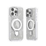 iPhone 16 Plus Glitter Magsafe Case with Foldable Ring Holder