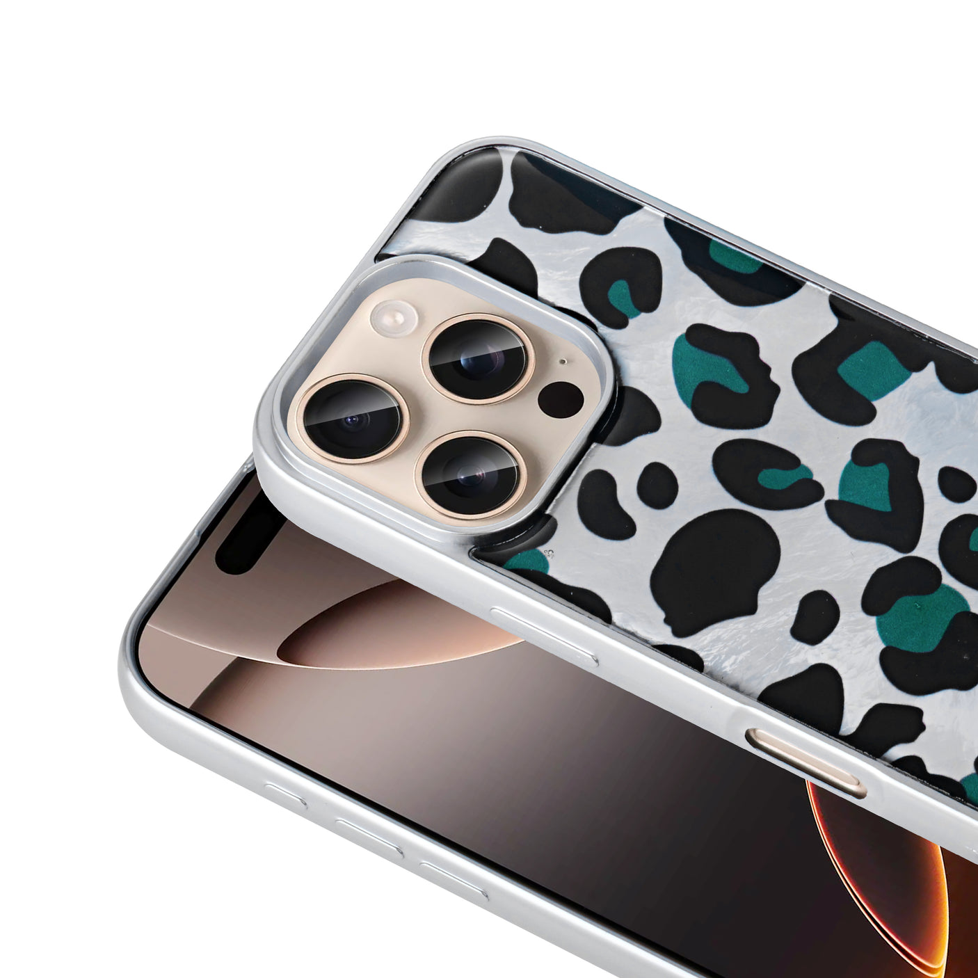 iPhone 15 Pro Carcasa estampado leopardo