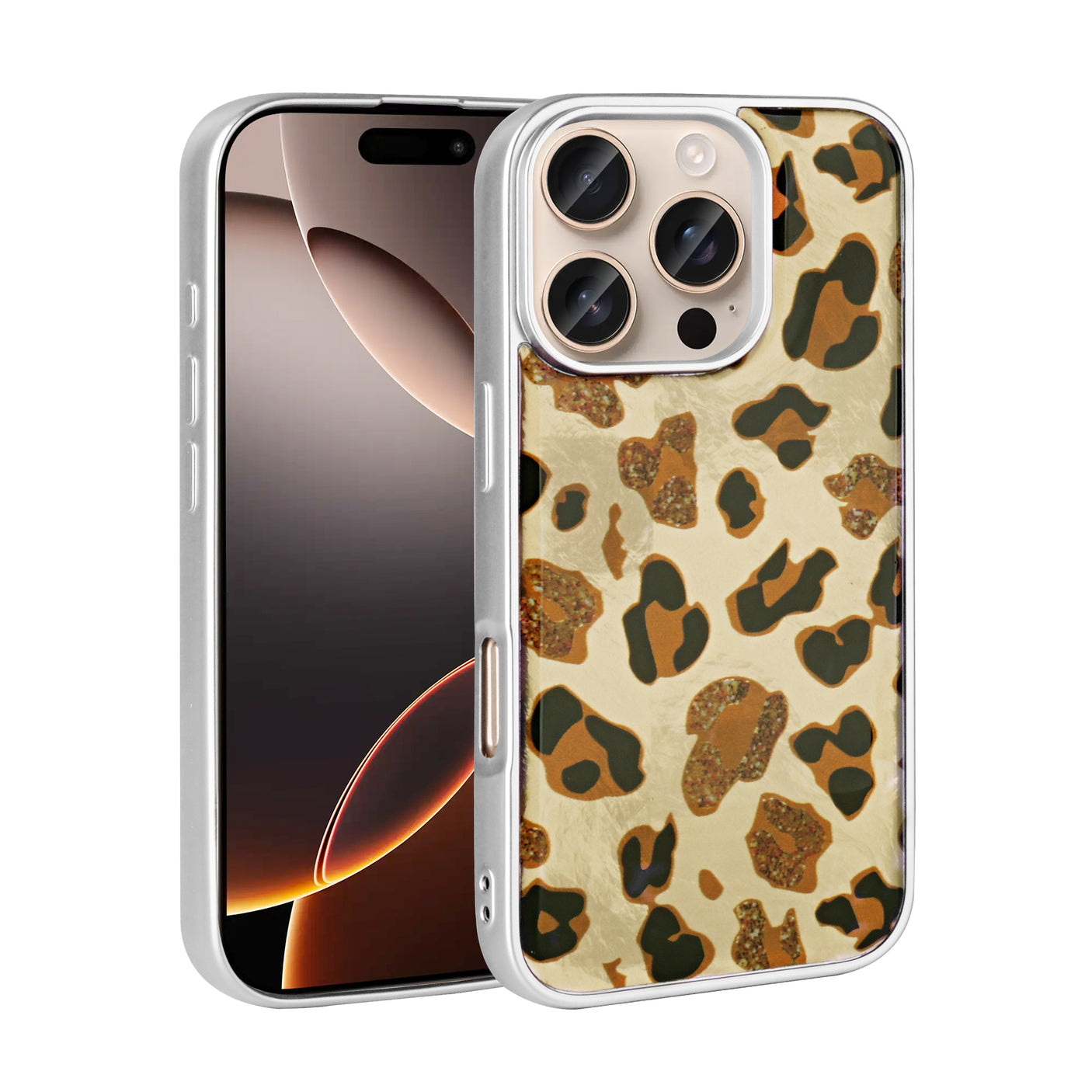 iPhone 15 Pro Carcasa estampado leopardo