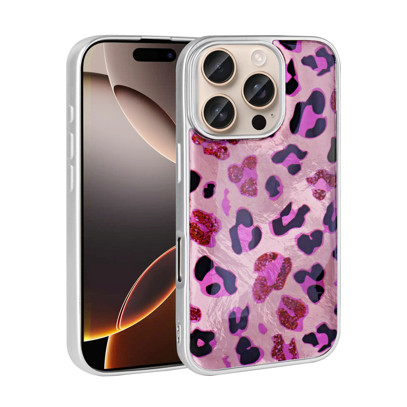 iPhone 15 Pro Carcasa estampado leopardo