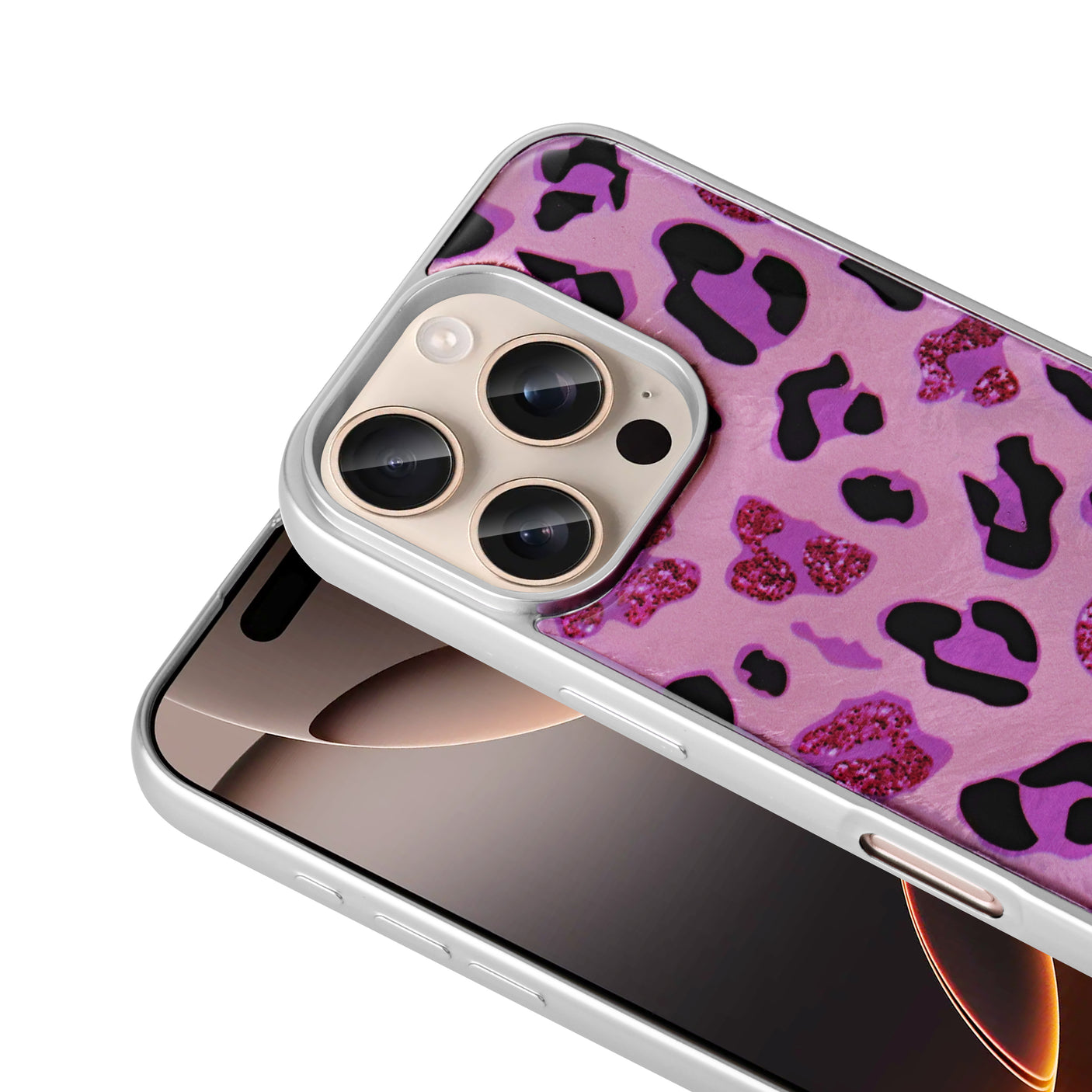 iPhone 15 Pro Carcasa estampado leopardo