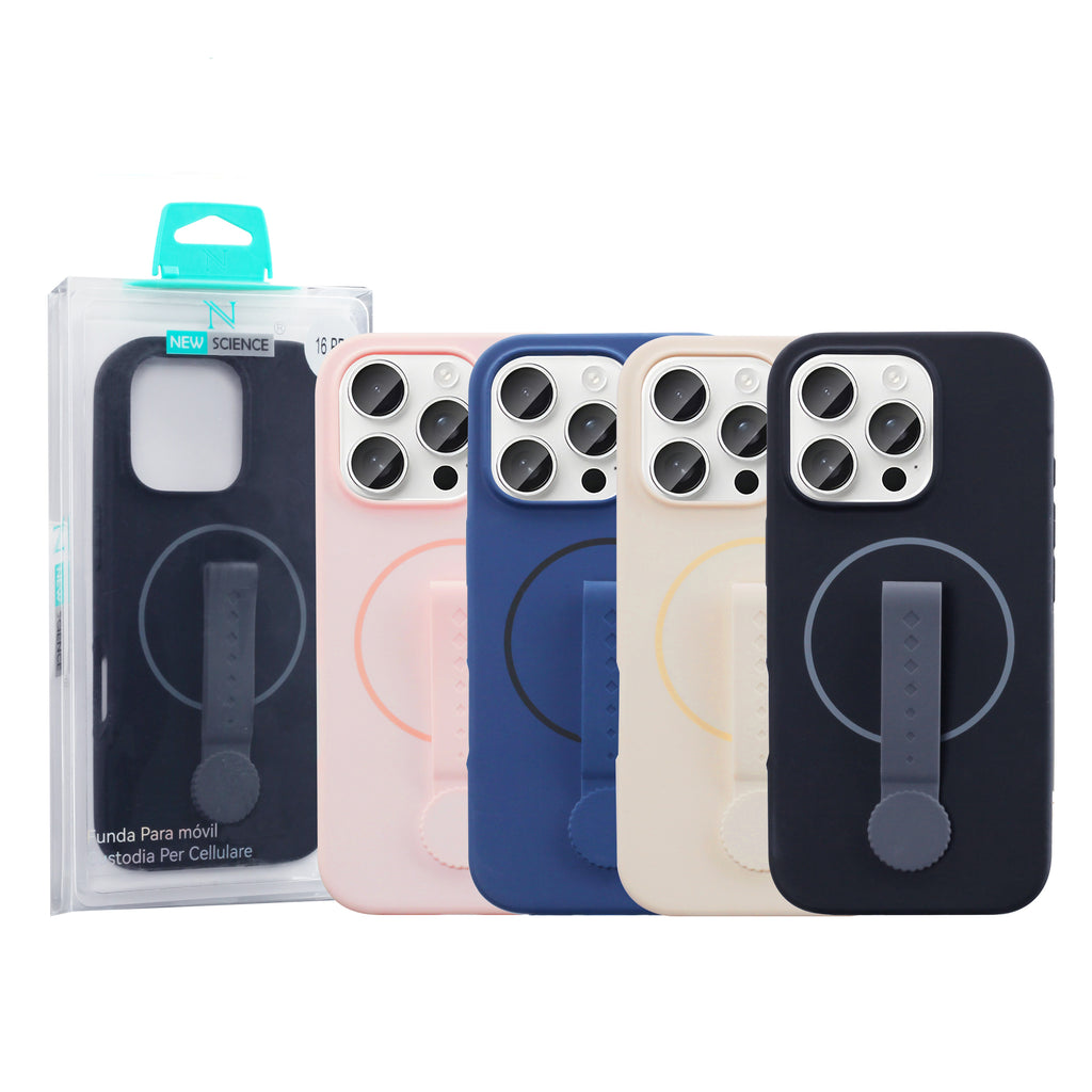Samsung S24FE Funda de Silicona Magnética con Cuerda (Mix 4 uds)