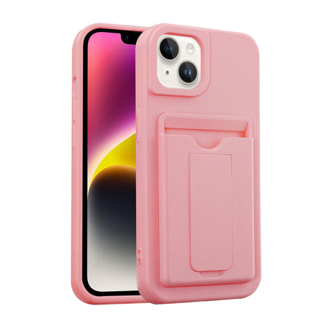 iPhone 13 Funda Suave al Tacto con Porta Tarjetas y Soporte Integrado