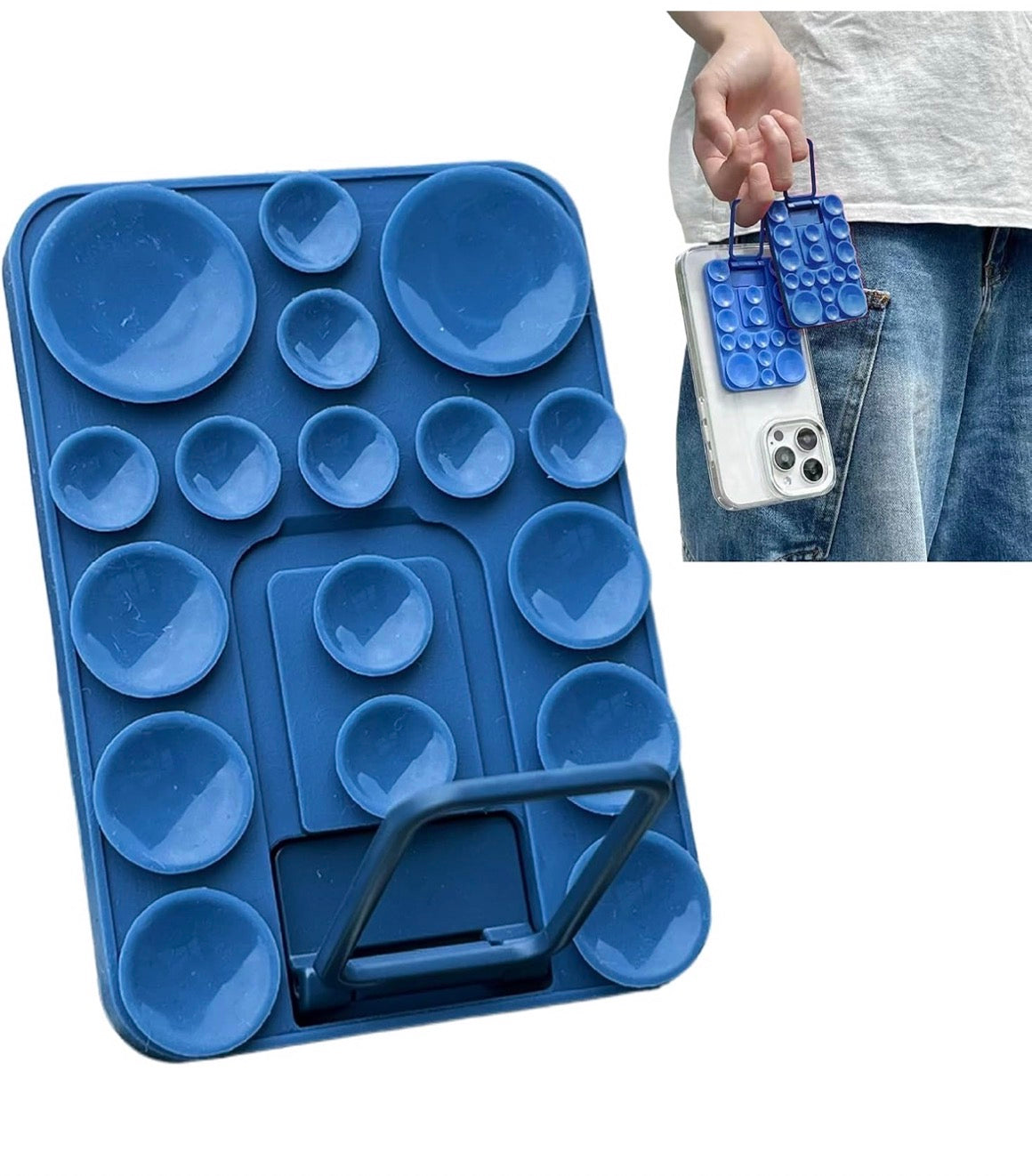 Soporte de teléfono con ventosas de silicona multifuncional