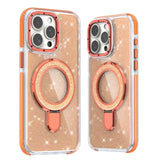 iPhone 17 Carcasa Magsafe Brillante con Soporte Plegable