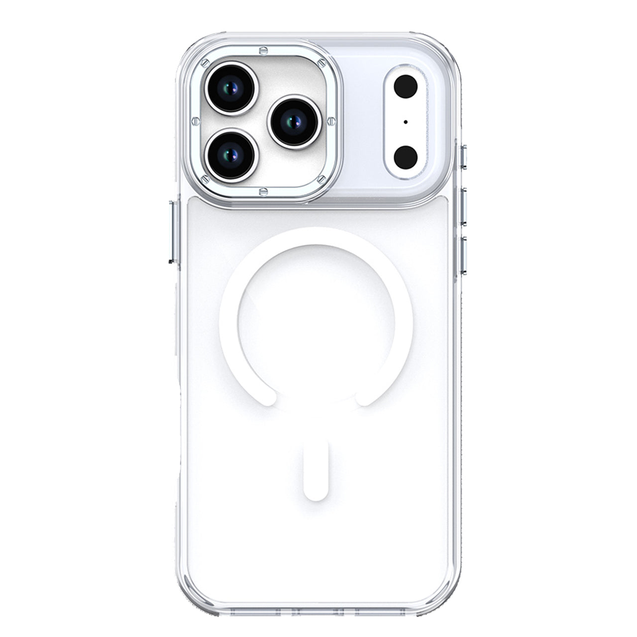 iPhone 17 Funda Magsafe Transparente Cristalina con Soporte de Cámara