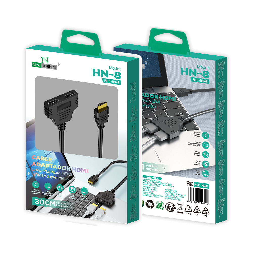 Cable HDMI 30CM HN-8