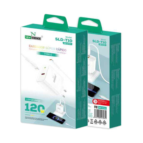 Cargador USB a Type C 120W Súper Rápido SLD-T10