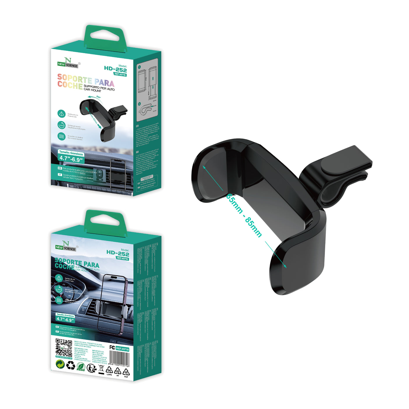 Soporte Coche Rejilla AC HD-252