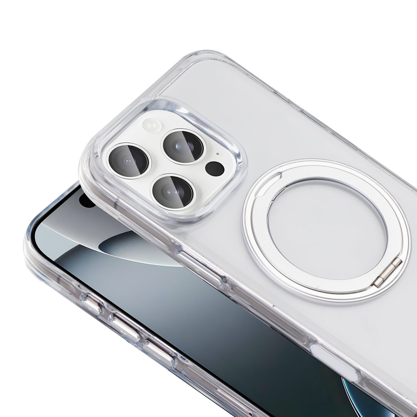 Carcasa Magsafe iPhone 16 Pro Max Pro con Anillo Soporte