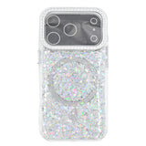 iPhone 17 Funda Magnética con Purpurina y Brillantes Magsafe
