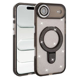 iPhone 17 Funda con Purpurina y Anillo