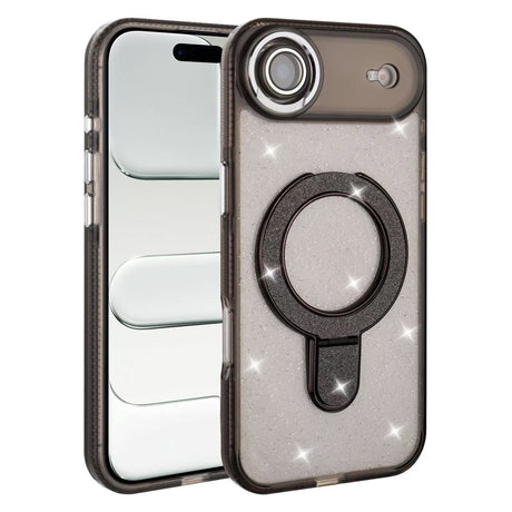 iPhone 17 Pro Funda con Purpurina y Anillo