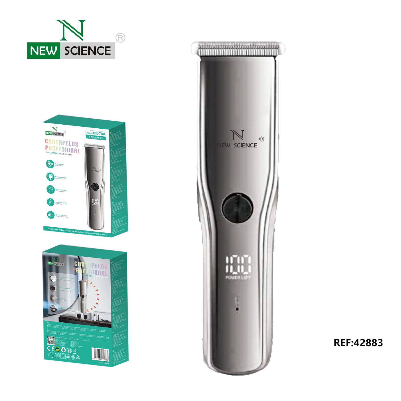 Professional Rechargeable Hair Clipper SK-790 