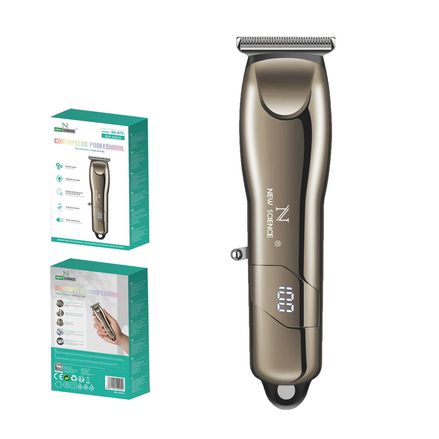 Professional Rechargeable Hair Clipper SK-875 