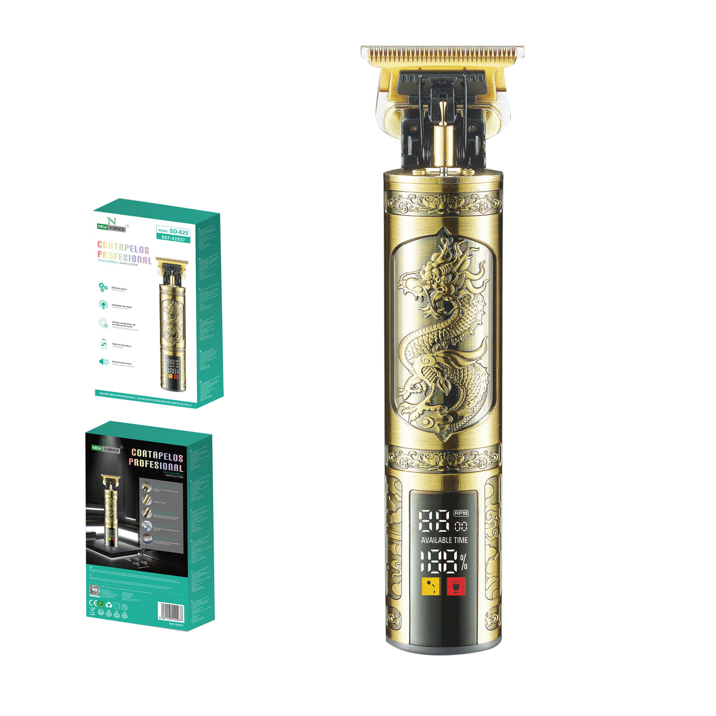 SD-625 Professional Rechargeable Hair Clipper 