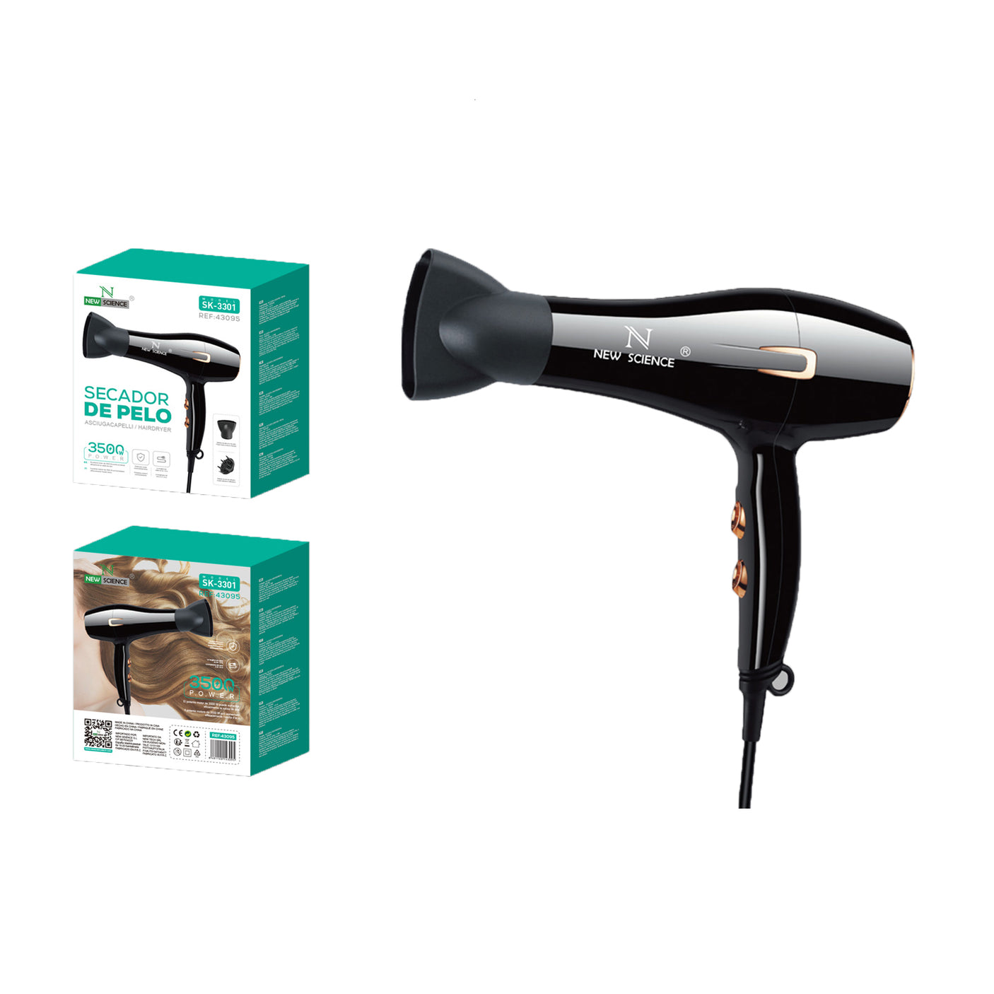 Hair Dryer 3500W Model 3301 