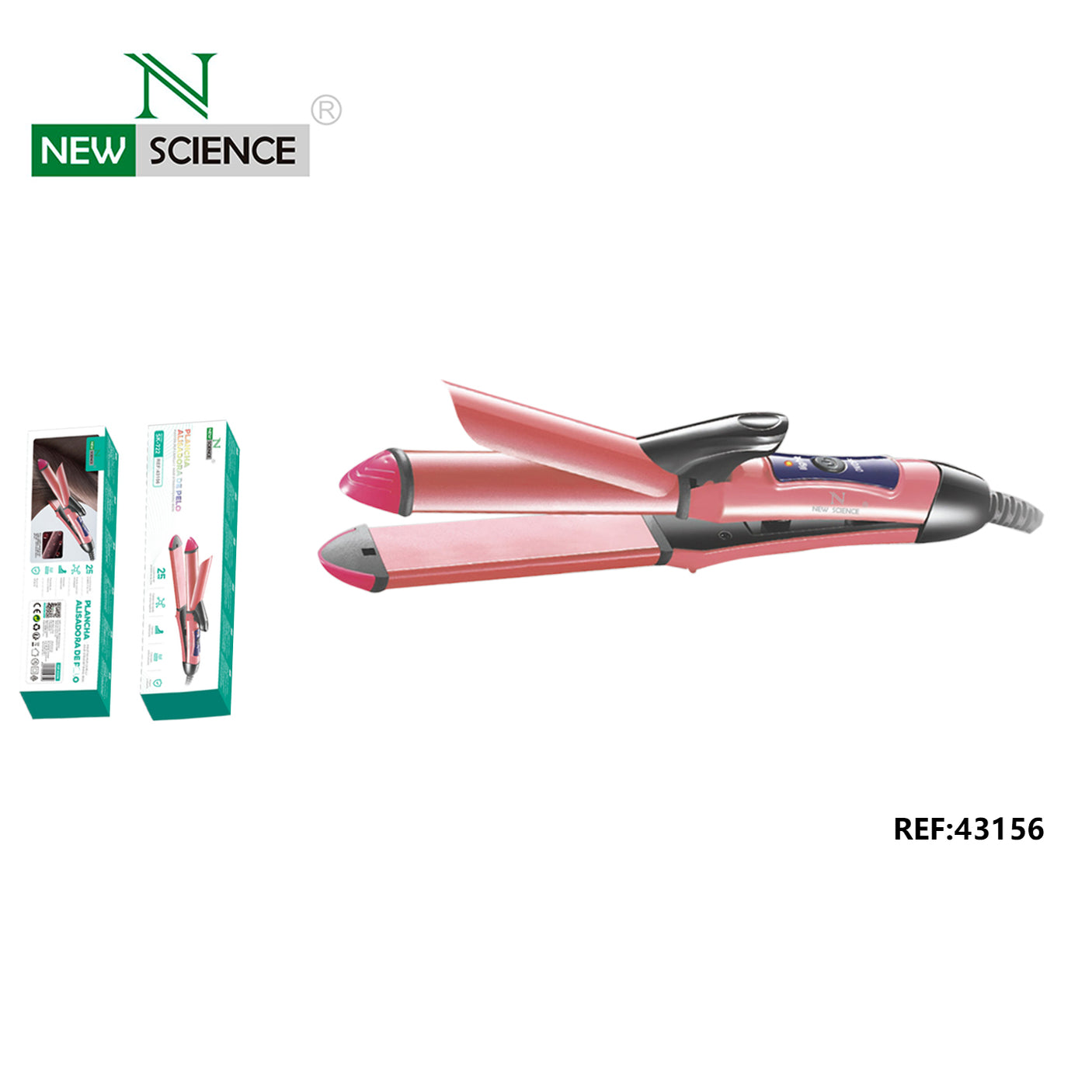 SK-722 Hair Straightener and Curler
